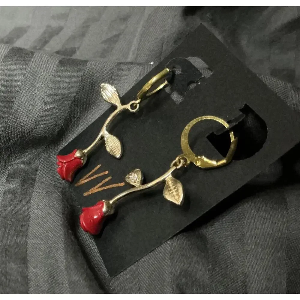 True Rose Drop Earrings